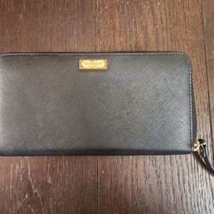 Kate Spade Black Saffiano Leather Wallet